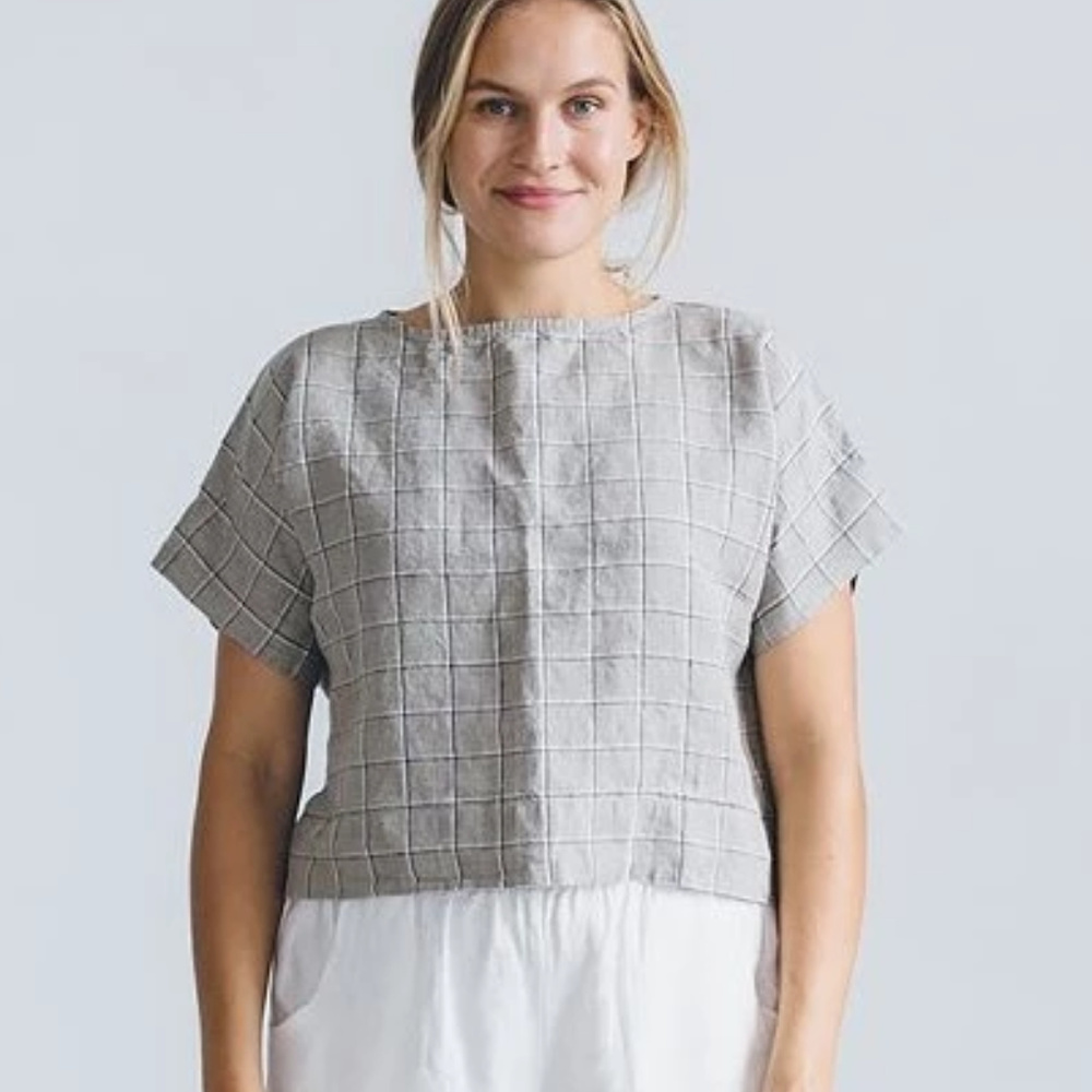 Linenfox Custom V-Neck Kimono Mona Top S/M